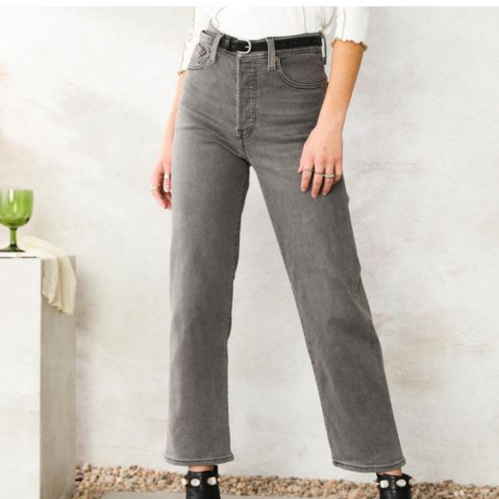 Levi's Gray Straight Leg Women's Jeans